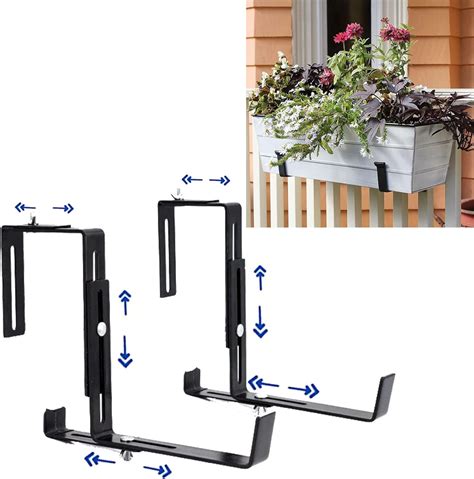 window box metal brackets|adjustable window box brackets.